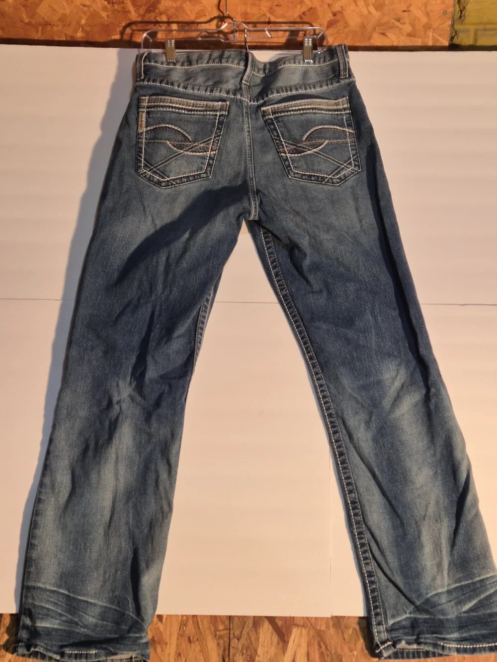 Cinch Men's Faded Blue Bootcut Jeans